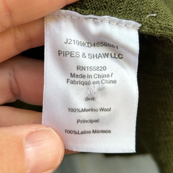 Veronica Beard Jeans Green Merino Button Grayden sweater, size Small - Picture 6 of 8